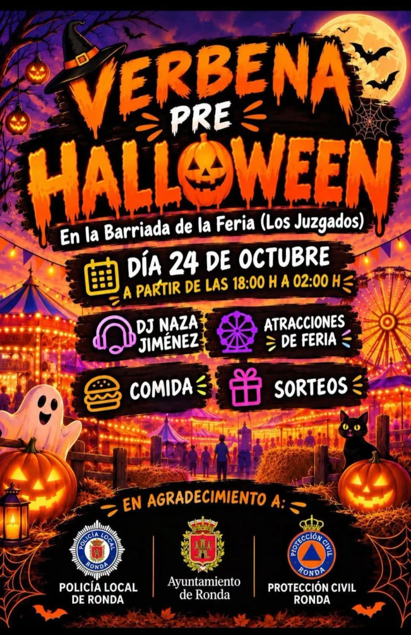 Poster for Verbena Pre Halloween en la Barriada UE19